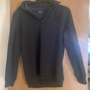Gray half zip sweatshirt
